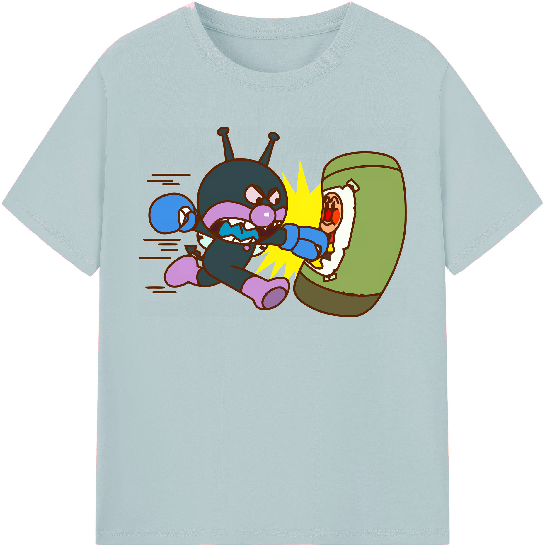 （画像用） アンパンマン Anpanman 綿100％半袖Tシャツ（フロントプリント）